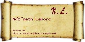 Németh Laborc névjegykártya